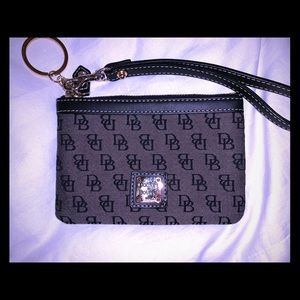 Signature Dooney & Bourke wristlet